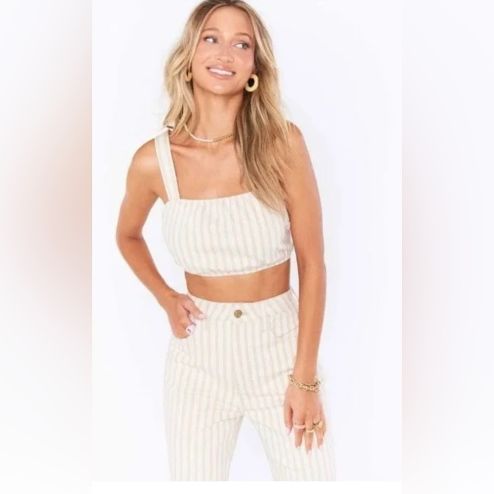 Show Me Your Mumu Cream and White Two-Piece Set